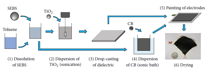 Figure 1: Fabrication process of the SEC.