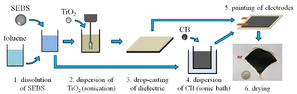 Figure 1: Fabrication process of the SEC.