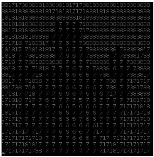 Figure 4.7: Image Showing Basic Test Output of Depth Stream