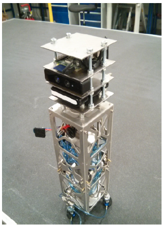 Figure 3.4: The Full Air Bearing System with LIDAR attached