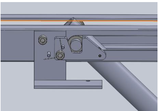 Figure 46. Straight View of Locking Mechanism