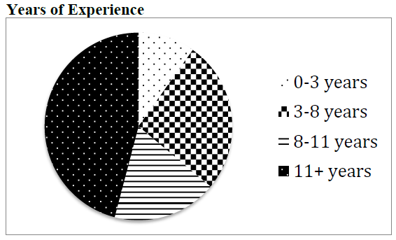 Figure 8: Pie Chart: Years of Experience