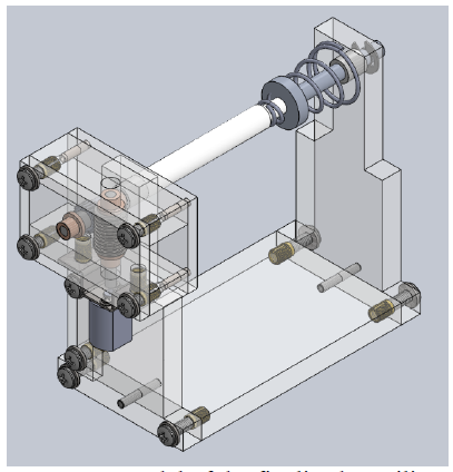 Figure 21 – CAD model of the finalized Auxiliary Roller