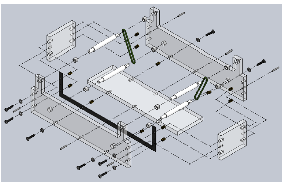 Figure 24 – Exploded bath subassembly