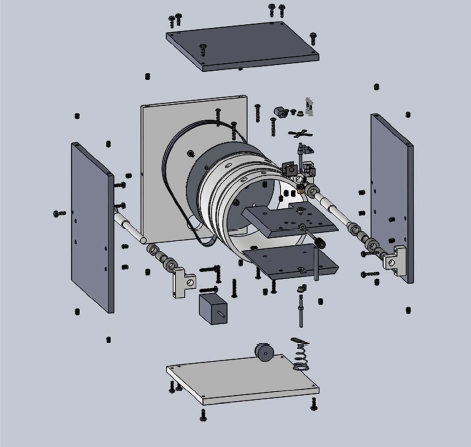 Figure 42 – Exploded view of the entire electronic differential housing assembly