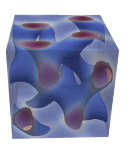 Figure 3: Gyroid phase of diblock polymer.