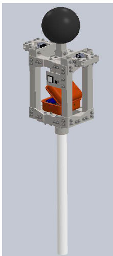 Figure 7.2. Torso Assembly (Original design, control was moved to the top of the torso to protect it from impact in a fall).