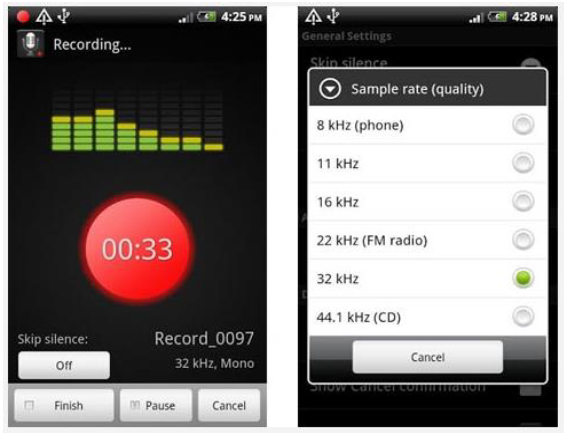 Figure 3-1: Smart Voice Recorder Interface