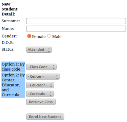 Figure 4.2: Student registration process