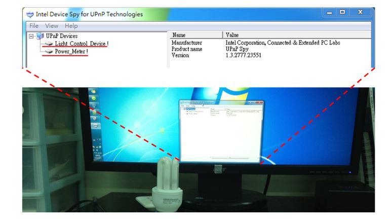 Figure 10. Using Device Spy to find UPnP devices