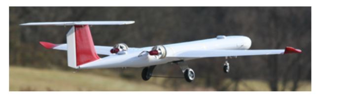 Figure 1. West Virginia University’s Red Phastball research unmanned aerial vehicle (UAV)