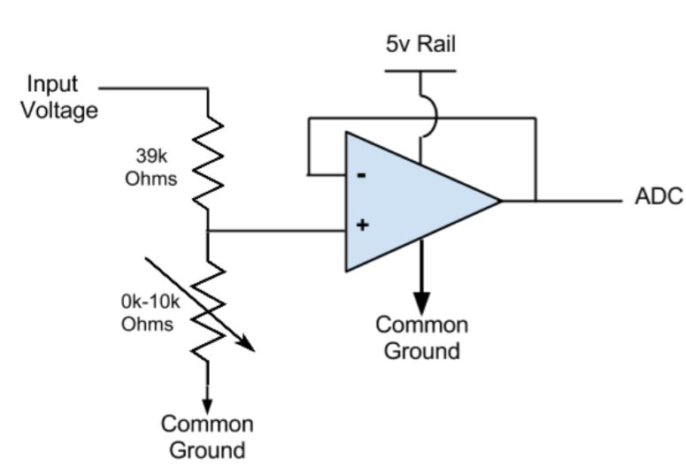 Figure 2: Input voltage stage circuit diagram