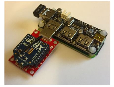 Figure 10. Photograph of Raspberry Pi Zero-based sensor node hardware