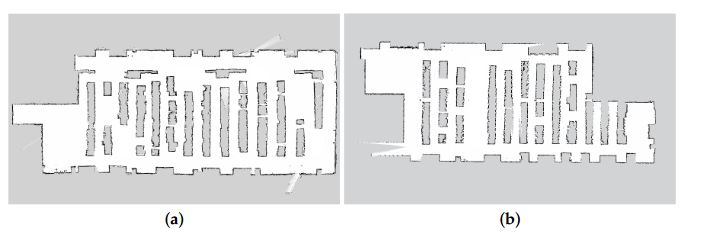 Figure 8. The two maps created with the mapping procedure