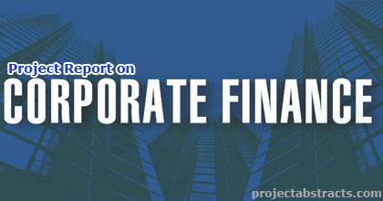 Project Report on Corporate Finance