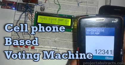 Cell phone Based Voting Machine