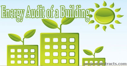 Energy Audit of a Building: Energy Audit and Saving Analysis 