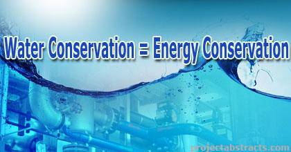 Water Conservation = Energy Conservation 