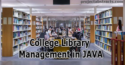 College Library Management in JAVA